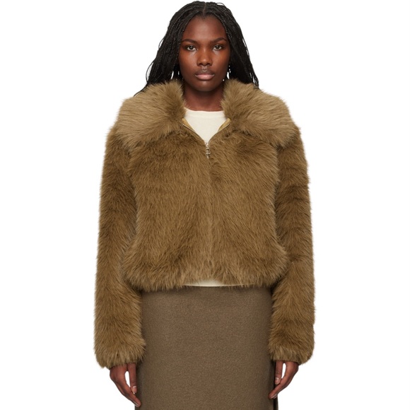 THE FRANKIE SHOP NWT
Camel Hope Faux-Fur Jacket
Size S - Picture 9 of 9